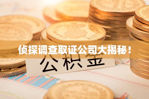 仓山侦探调查取证公司大揭秘！