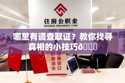 仓山哪里有调查取证？教你找寻真相的小技巧😎