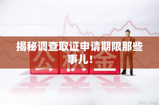 仓山揭秘调查取证申请期限那些事儿！