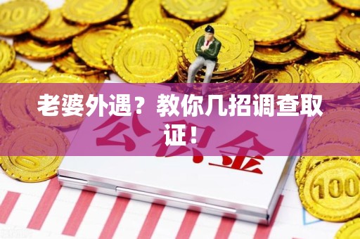 仓山老婆外遇？教你几招调查取证！
