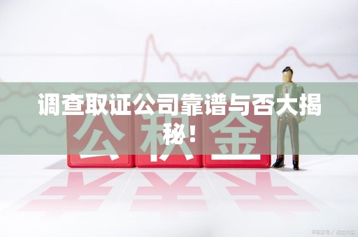 仓山调查取证公司靠谱与否大揭秘！